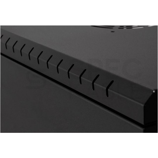 Szafa wisząca RACK 19" 4U 350mm drzwi pełne czarna PRO