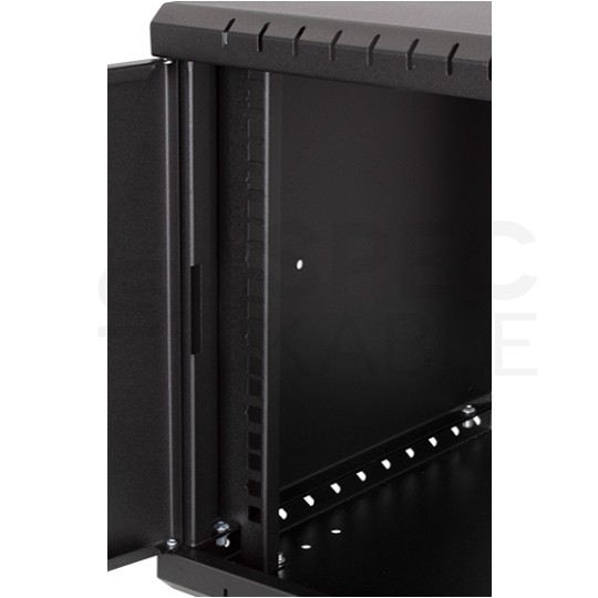 Szafa wisząca RACK 19" 4U 350mm drzwi pełne czarna PRO