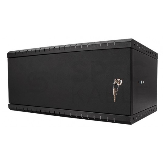 Szafa wisząca RACK 19" 4U 350mm drzwi pełne czarna PRO