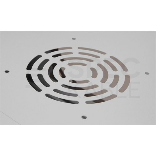 Szafa wisząca RACK 19" 4U 350mm drzwi szklane szara PRO