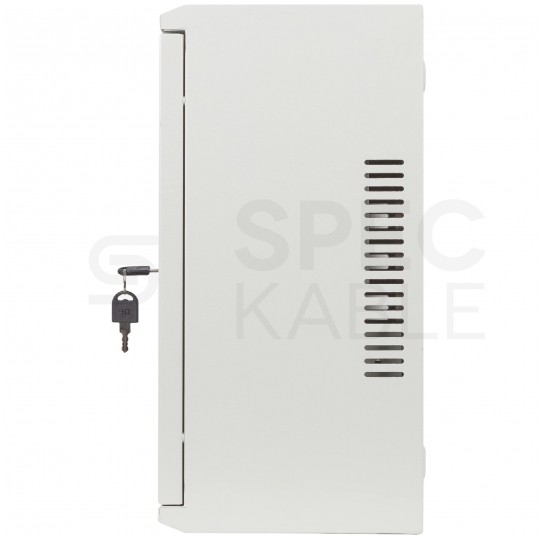 Szafa wisząca RACK 19" 4U+3U DIN typu skrzynka uniwersalna 540x200mm szara CATV LANBERG