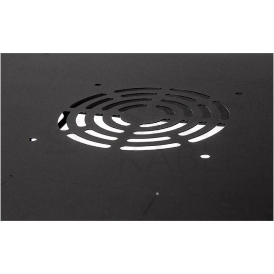 Szafa wisząca RACK 19" 4U 450mm drzwi szklane czarna BOX