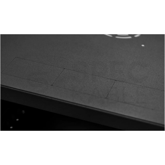 Szafa wisząca RACK 19" 4U 450mm drzwi szklane czarna BOX