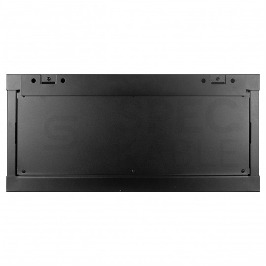 Szafa wisząca RACK 19" 4U 450mm drzwi szklane czarna GTS zdejmowane boki Seria AD