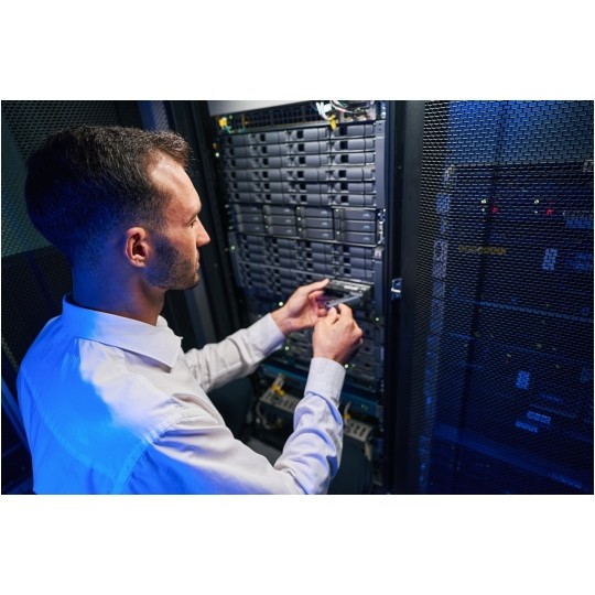 Szafa wisząca RACK 19" 4U 450mm drzwi szklane czarna GTS zdejmowane boki Seria AD