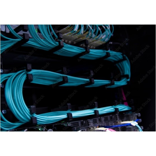 Szafa wisząca RACK 19" 4U 450mm drzwi szklane czarna GTS zdejmowane boki Seria AD