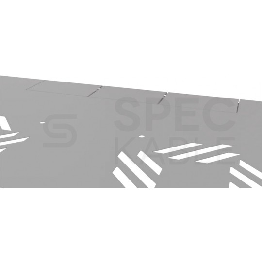 Szafa wisząca RACK 19" 6U 350mm drzwi szklane szara BOX