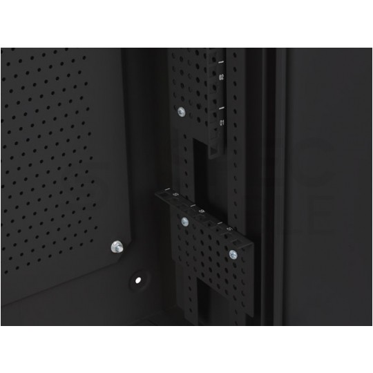 Szafa wisząca RACK 19" 6U+3U DIN typu skrzynka uniwersalna 540x200mm czarna CATV LANBERG
