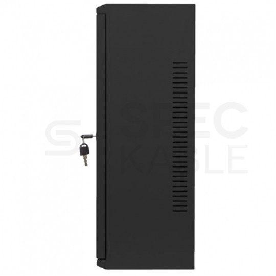 Szafa wisząca RACK 19" 6U+3U DIN typu skrzynka uniwersalna 540x200mm czarna CATV LANBERG