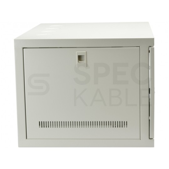 Szafa wisząca RACK 19" 6U 400mm drzwi szklane szara GT