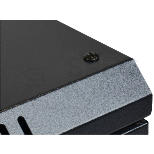 Szafa wisząca RACK 19" 6U 450mm drzwi szklane czarna NEKU TS BOX