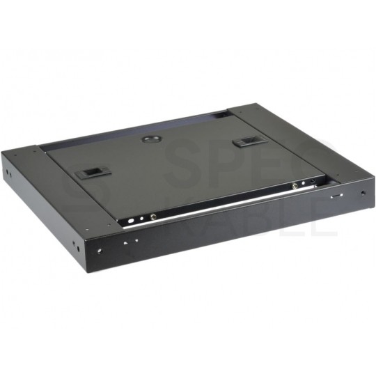 Szafa wisząca RACK 19" 6U 450mm drzwi szklane czarna NEKU TS BOX