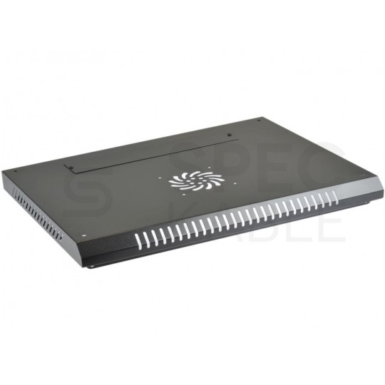 Szafa wisząca RACK 19" 6U 450mm drzwi szklane czarna NEKU TS BOX