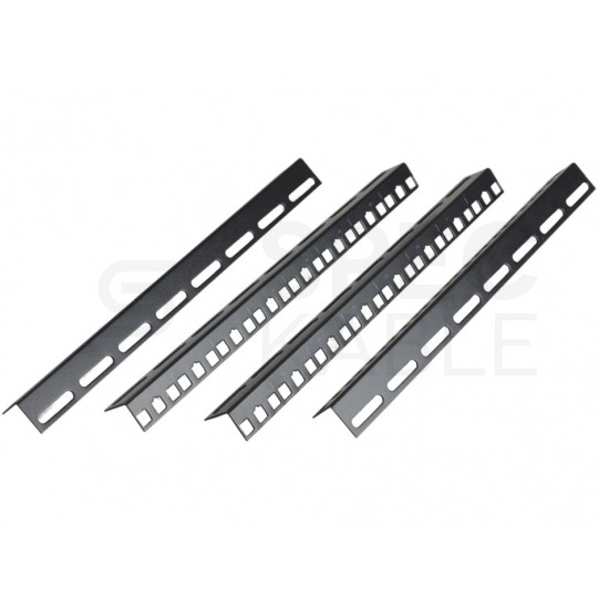 Szafa wisząca RACK 19" 6U 450mm drzwi szklane czarna NEKU TS BOX