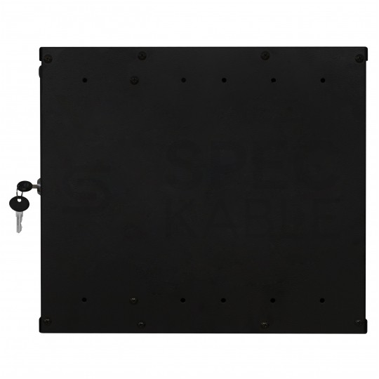 Szafa wisząca RACK 19" 7U 400mm drzwi szklane czarna SOHO-BOX MIRSAN