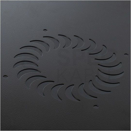 Szafa wisząca RACK 19" 7U 400mm drzwi szklane czarna SOHO-BOX MIRSAN