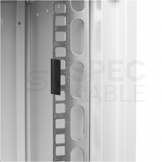 Szafa wisząca RACK 19" 7U 400mm drzwi szklane szara SOHO-BOX MIRSAN