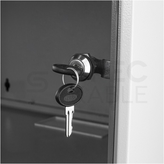 Szafa wisząca RACK 19" 7U 400mm drzwi szklane szara SOHO-BOX MIRSAN