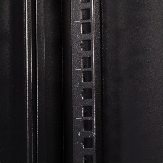 Szafa wisząca RACK 19" 9U 450mm drzwi pełne czarna NEKU TS BOX