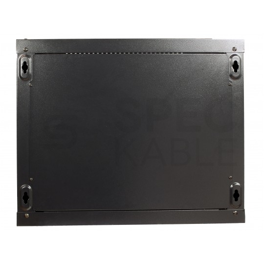 Szafa wisząca RACK 19" 9U 450mm drzwi pełne czarna NEKU TS BOX