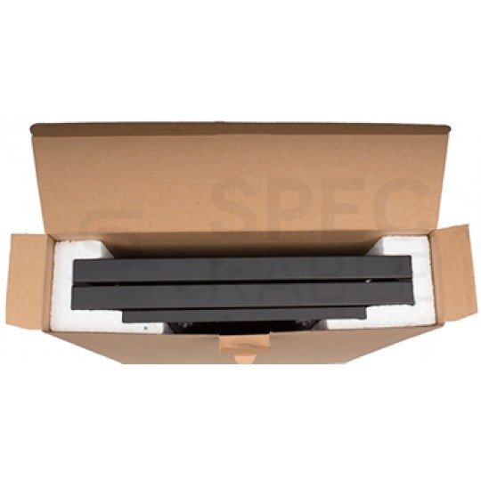 Szafa wisząca RACK 19" 9U 450mm drzwi szklane czarna PRO