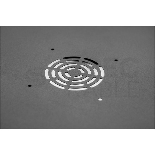 Szafa wisząca RACK 19" 9U 450mm drzwi szklane czarna PRO