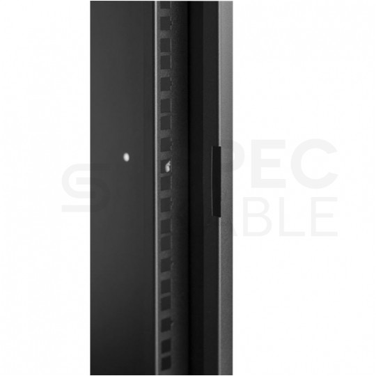 Szafa wisząca RACK 19" 9U 600mm drzwi szklane czarna PRO