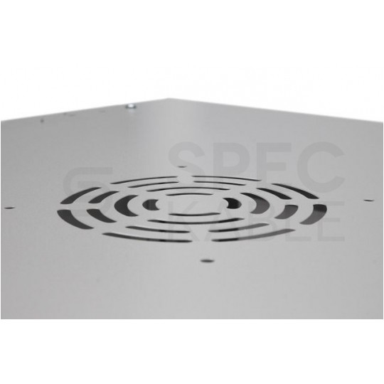 Szafa wisząca RACK 19" 9U 600mm drzwi szklane szara PRO