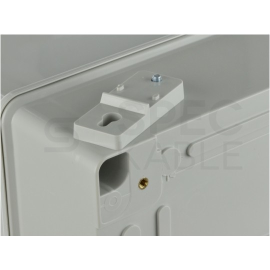 Szafka hermetyczna IP65 rozdzielnica plastikowa 310x410x230mm z płytą montażową szara nieprzezroczysta