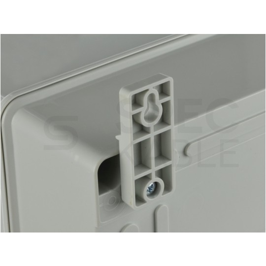 Szafka hermetyczna IP65 rozdzielnica plastikowa 310x410x230mm z płytą montażową szara nieprzezroczysta