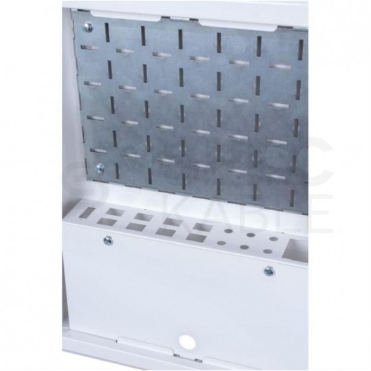 Szafka multimedialna lokalowa 340x400x75mm biała podtynkowa