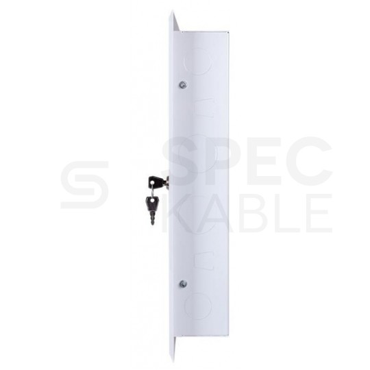 Szafka multimedialna lokalowa 340x400x75mm biała podtynkowa