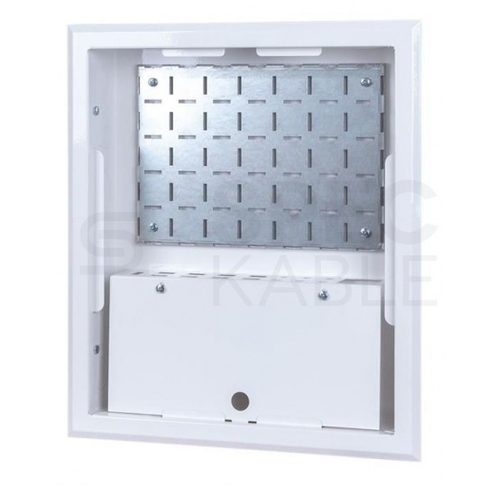 Szafka multimedialna lokalowa 340x400x75mm biała podtynkowa