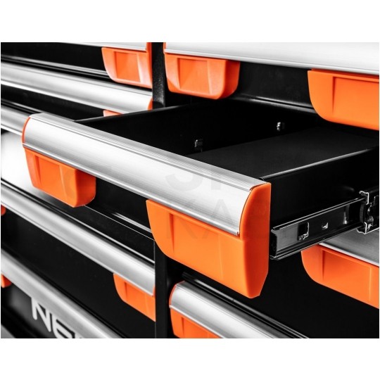 Szafka na narzędzia wózek warsztatowy pusty 12 szuflad 1105x465x825mm PRO NEO 84-225