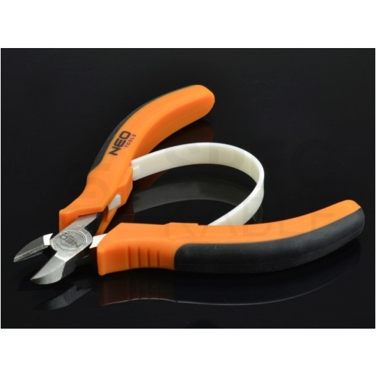 Szczypce boczne tnące dla elektroników 110mm precyzyjne z elementem rozwierającym NEO 01-106