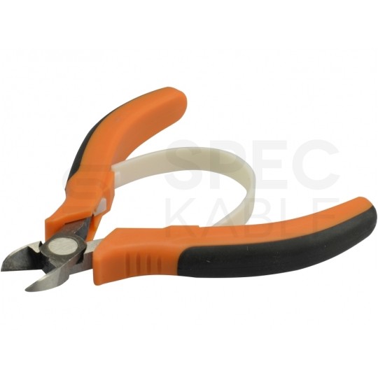 Szczypce boczne tnące dla elektroników 110mm precyzyjne z elementem rozwierającym NEO 01-106