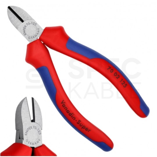 Szczypce boczne tnące uniwersalne 125mm fosforanowane KNIPEX 70 02 125