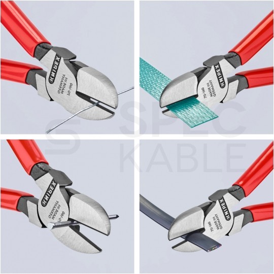 Szczypce boczne tnące uniwersalne 160mm fosforanowane powlekane KNIPEX 70 01 160