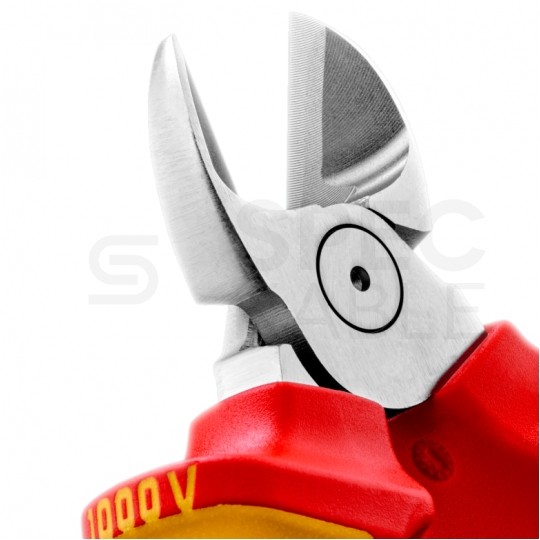 Szczypce boczne tnące uniwersalne 160mm z zaczepem chromowane izolowane VDE 1kV dla elektryka KNIPEX 70 06 160 T