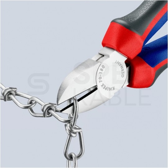 Szczypce boczne tnące uniwersalne 180mm chromowane KNIPEX 70 05 180