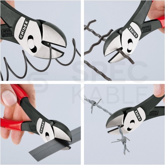 Szczypce boczne tnące ze zwiększonym przełożeniem 180mm KNIPEX 73 71 180