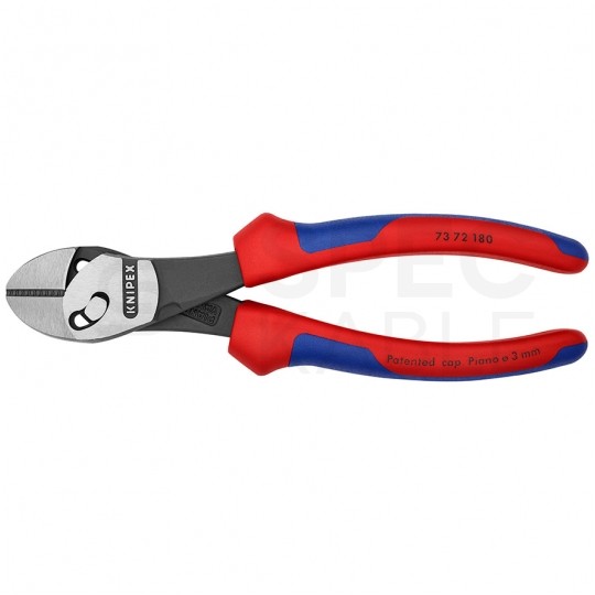 Szczypce boczne tnące ze zwiększonym przełożeniem 180mm wielokomponentowe KNIPEX 73 72 180