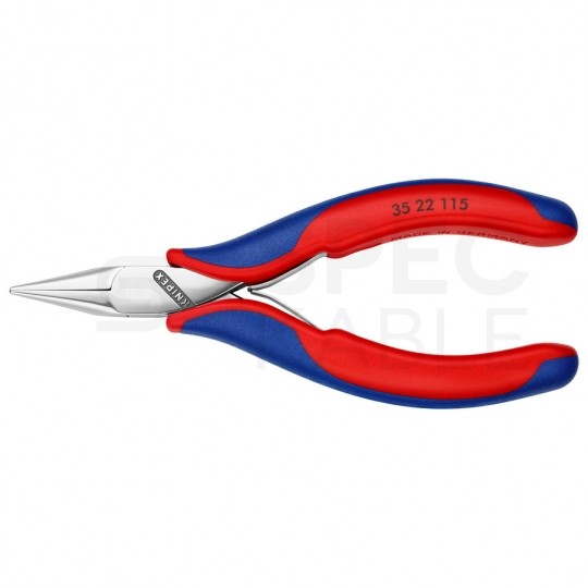 Szczypce chwytające dla elektroników 115mm precyzyjne proste KNIPEX 35 22 115