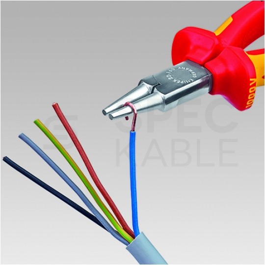 Szczypce chwytające okrągłe 160mm izolowane VDE 1kV dla elektryka KNIPEX 22 06 160