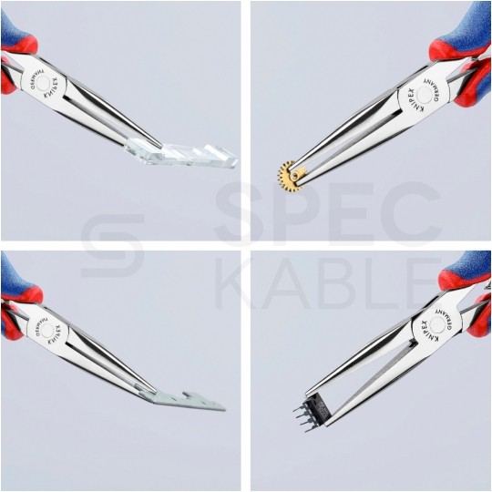 Szczypce chwytające wydłużone 145mm półokrągłe proste KNIPEX 35 62 145