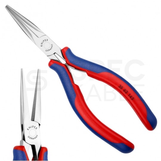 Szczypce chwytające wydłużone 145mm półokrągłe proste KNIPEX 35 62 145