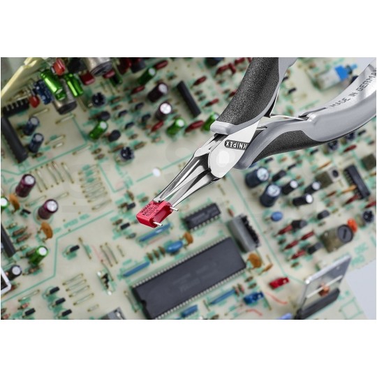 Szczypce chwytające ze złączem wsuwkowym 115mm antystatyczne KNIPEX 35 12 115 ESD