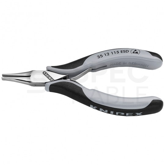 Szczypce chwytające ze złączem wsuwkowym 115mm antystatyczne KNIPEX 35 12 115 ESD