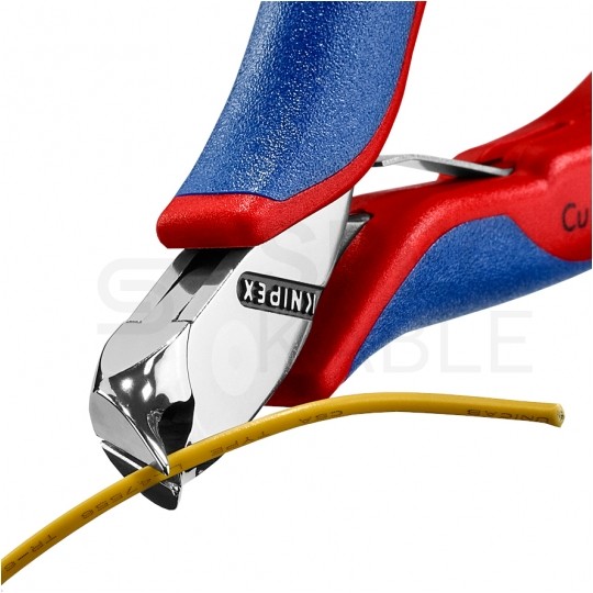 Szczypce czołowe tnące dla elektroników 115mm 27° precyzyjne dla elektroników KNIPEX 64 42 115
