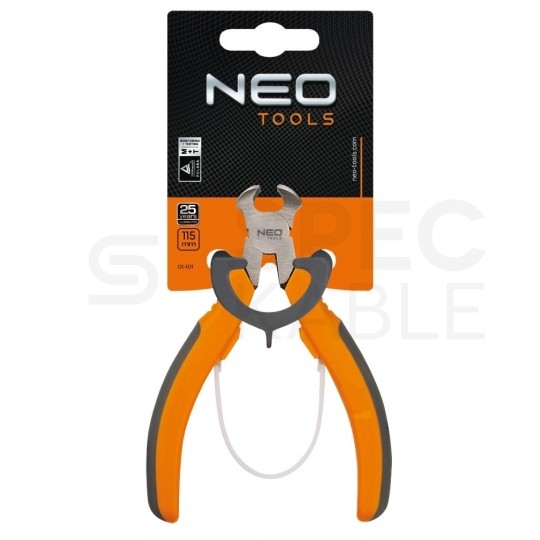 Szczypce czołowe tnące dla elektroników 115mm precyzyjne dla elektroników NEO 01-101